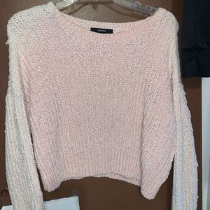 Light pink cropped sweater